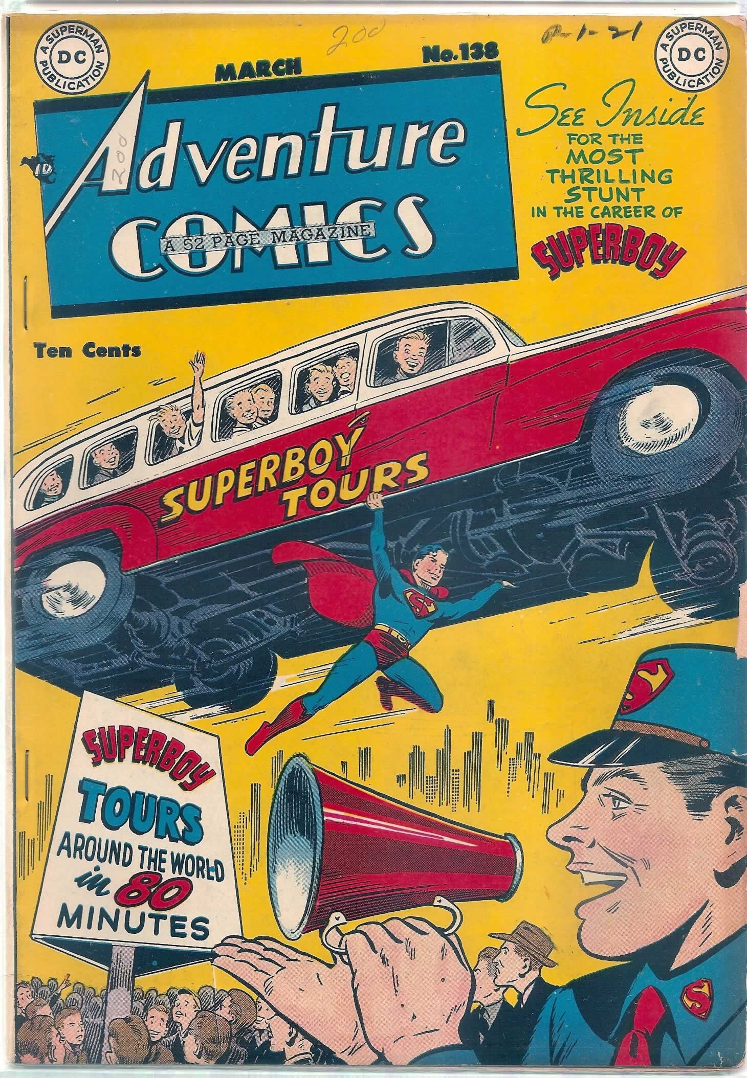 ADVENTURE COMICS # 138, 7.0 FN/VF